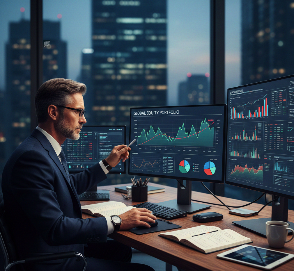 Equipo directivo revisando KPIs de consultoría B2B y eficiencia operativa